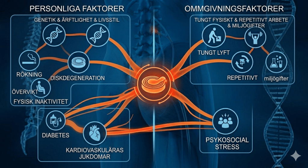 Riskfaktorer för diskbråck